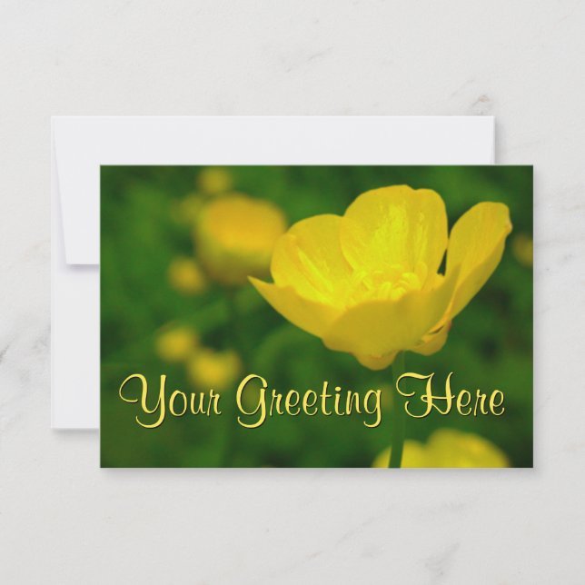 Buttercup Einladungen Custom Buttercup RSVP Cards (Vorderseite)