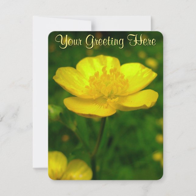 Buttercup Einladungen Custom Buttercup RSVP Cards (Vorderseite)