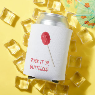 Buttercup mit Red Lollipop sind zum Kotzen Dosenkühler