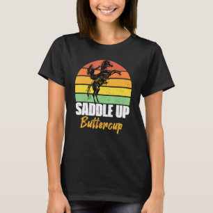 Buttercup Vintages Pferdegalopp für Männer anziehe T-Shirt
