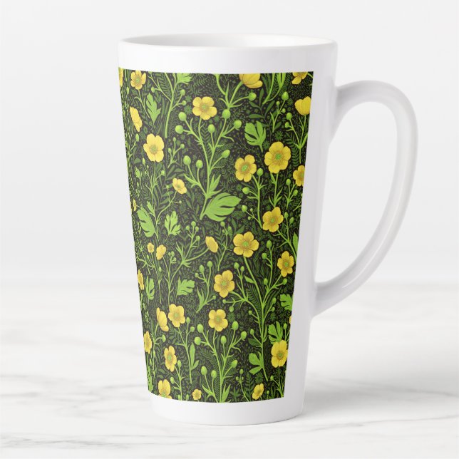 Buttercups auf schwarz milchtasse (Rechts)