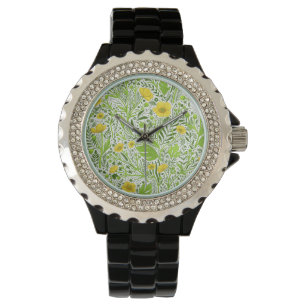 Buttercups auf weiß armbanduhr