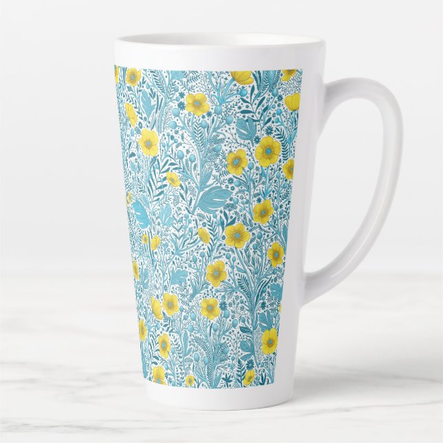 Buttercups, gelb, blau und weiß milchtasse (Rechts)