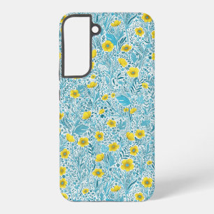 Buttercups, gelb, blau und weiß samsung galaxy hülle
