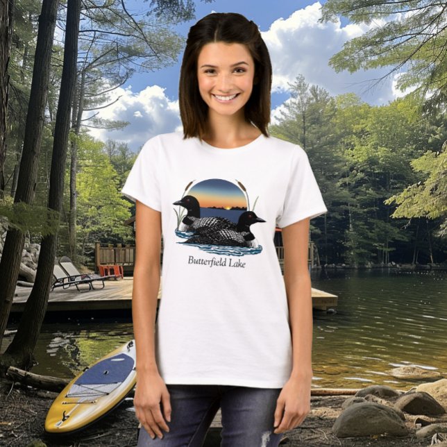 Butterfield Lake Loon Pair T-Shirt (Von Creator hochgeladen)