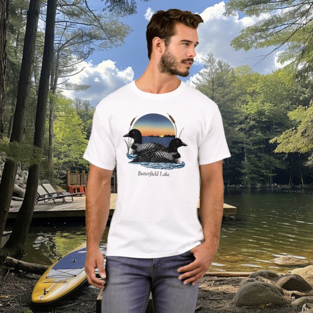 Butterfield Lake Loon Pair T-Shirt (Von Creator hochgeladen)