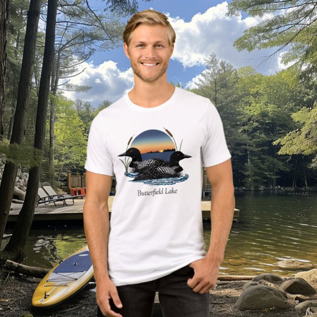 Butterfield Lake Loon Pair Tri-Blend Shirt (Von Creator hochgeladen)