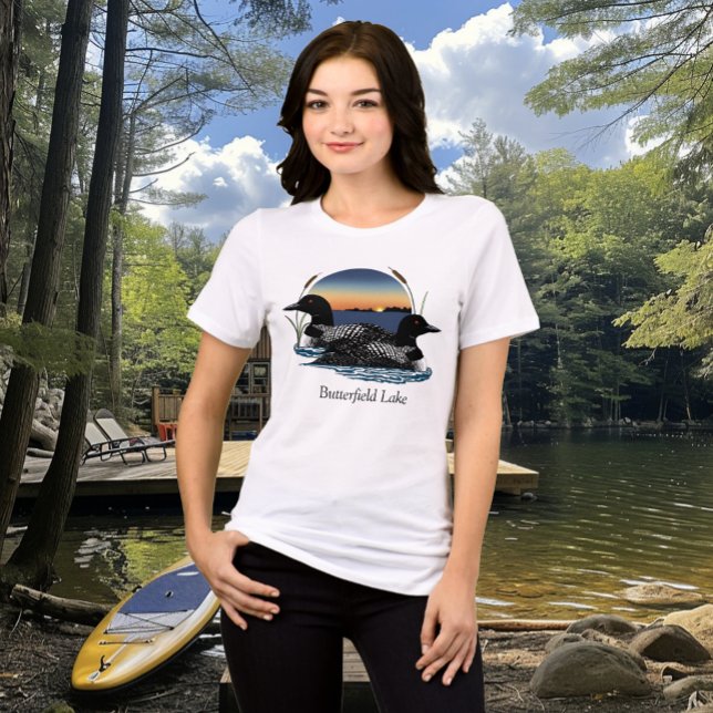 Butterfield Lake Loon Pair Tri-Blend Shirt (Von Creator hochgeladen)