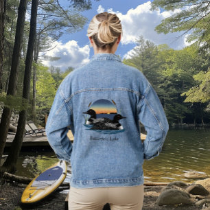 Butterfield Lake Tauchervogel-Paar  Jeansjacke