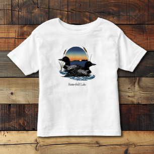 Butterfield Lake Tauchervogel-Paar Kleinkind T-shirt