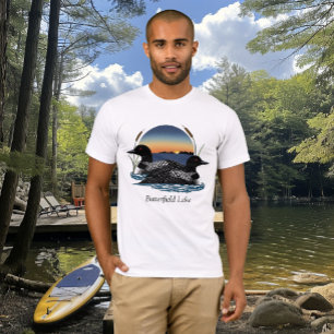 Butterfield Lake Tauchervogel-Paar T-Shirt