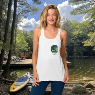 Butterfield Lake White Men Loon Familie Tank Top