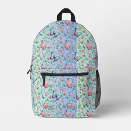Butterfische Lineare Gradient Background Pattern Bedruckter Rucksack