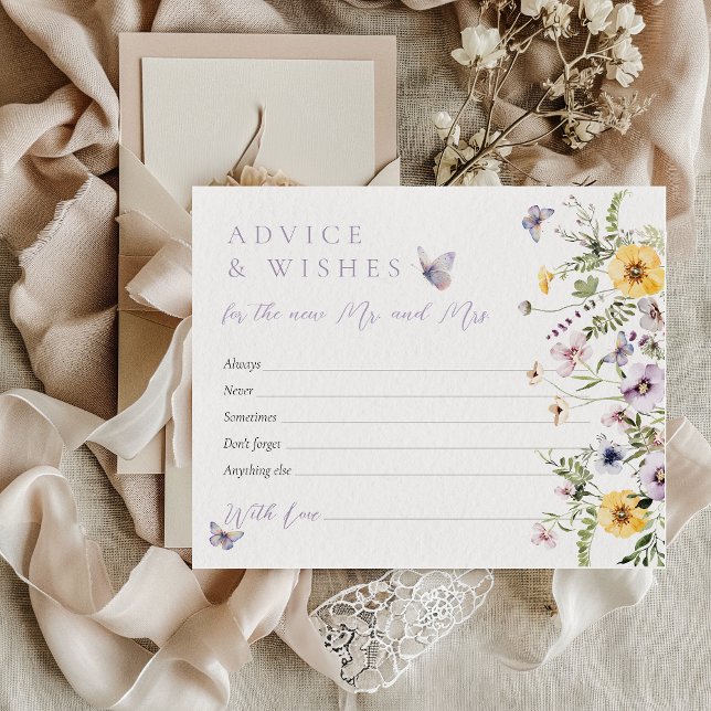 Butterflay Lila Floral Brautparty wünscht Game (Von Creator hochgeladen)