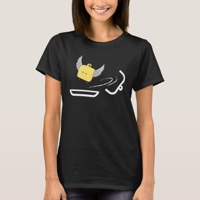Butterfliege Butterkleber mit Butter T-Shirt (Vorderseite)