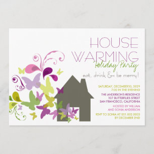 Butterfliegen Deko Housewarming Holiday Party Einladung