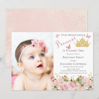 Butterfliegen Floral Princess Foto 2. Geburtstag