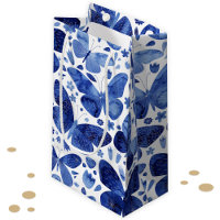 Butterfliegen Watercolor Indigo Blue