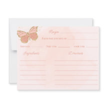 Butterflies Brautparty Rezept Anleitung Karte