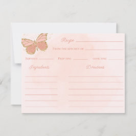 Butterflies Brautparty Rezept Anleitung Karte