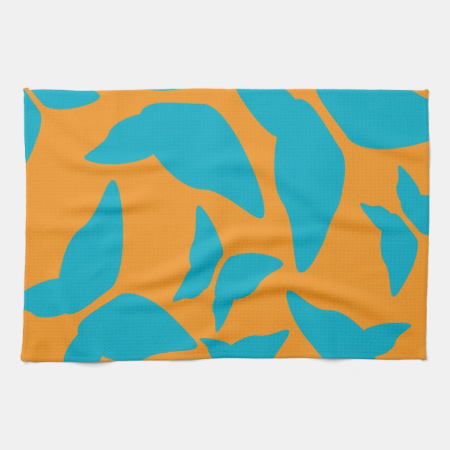 Butterflies Bright Bold eklektische Küche Geschirrtuch (Horizontal)