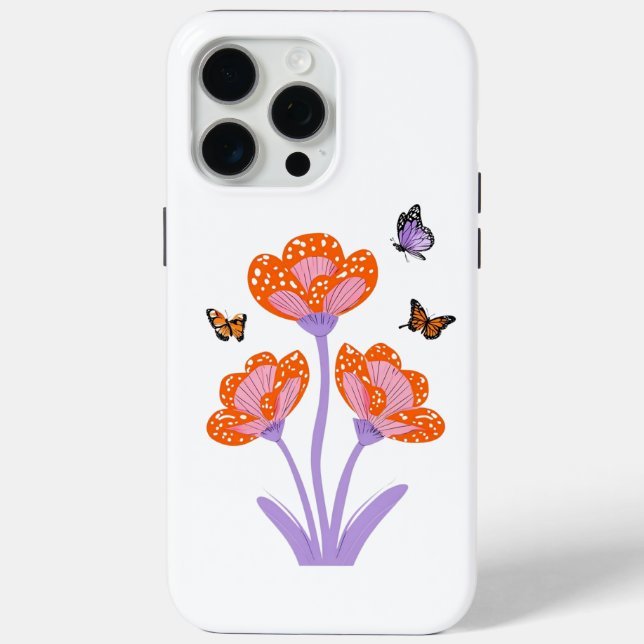 Butterflies Case-Mate iPhone Hülle (Rückseite)