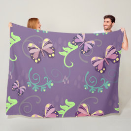 Butterflies Fleece Blanket