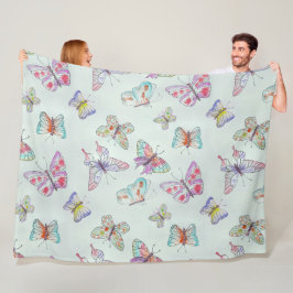 Butterflies Fleece Blanket