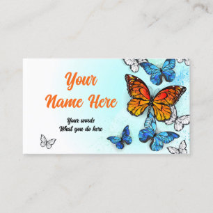 Butterflies Morpho und Monarchien Visitenkarte