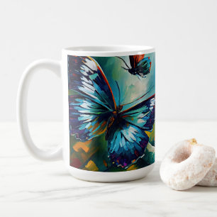 Butterflies Ölgemälde Art Design 1 Kaffeetasse