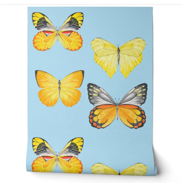Butterflies on a  tapete (Abrollen)