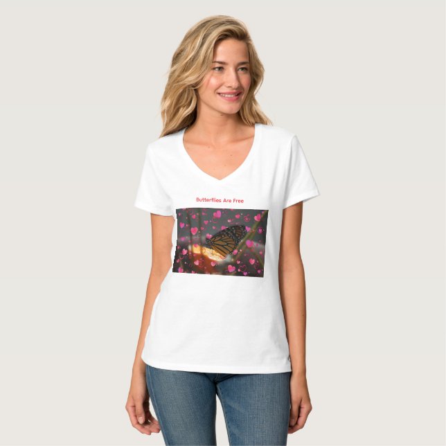 Butterflies T-Shirt (Vorderseite Vollansicht)