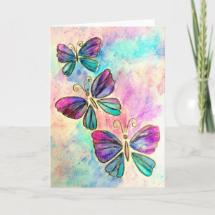 Butterflies Valentintagskarte mit benutzerdefinier Karte