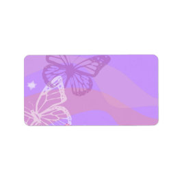 BUTTERFLIS & STARS Bat Mitzvah Rücksendeadresse Adressaufkleber