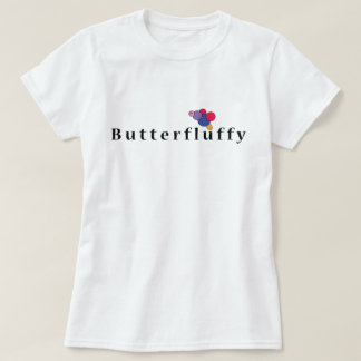 Butterfluffy: Niedlicher, lebenslustiger Vogel-T - T-Shirt