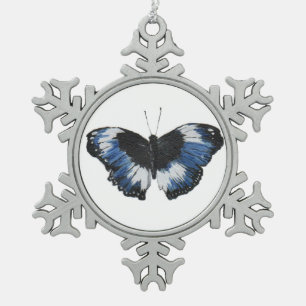 Butterfly11 Schneeflocken Zinn-Ornament