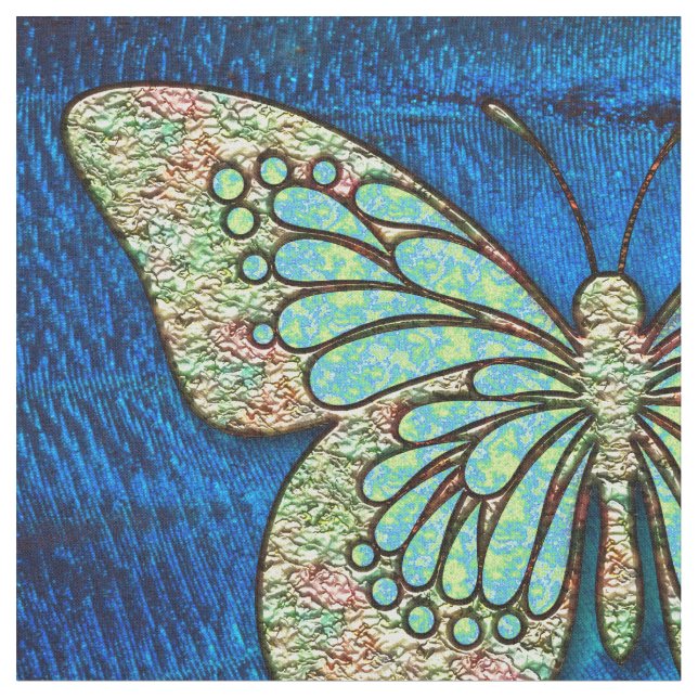 Butterfly 1A Custom Fabric Stoff (Nahaufnahme)