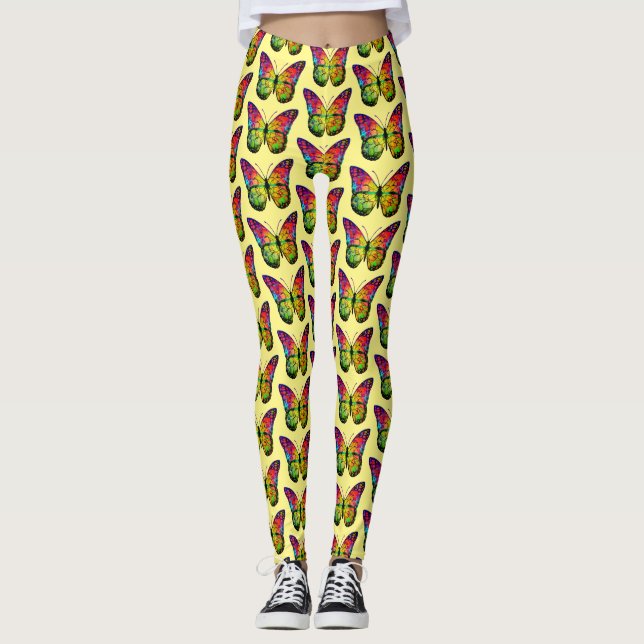 BÜTTERFLY ABSTRAKT LEGGINGS (Vorderseite)
