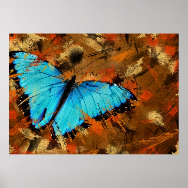 Butterfly Abstrakt Poster (Vorne)