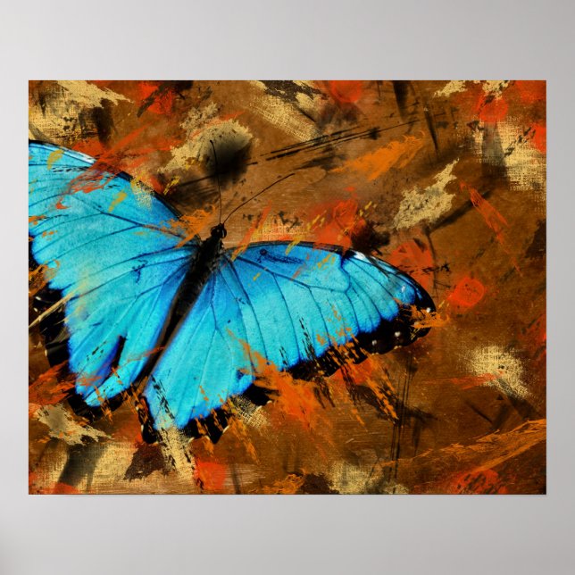 Butterfly Abstrakt Poster (Vorne)