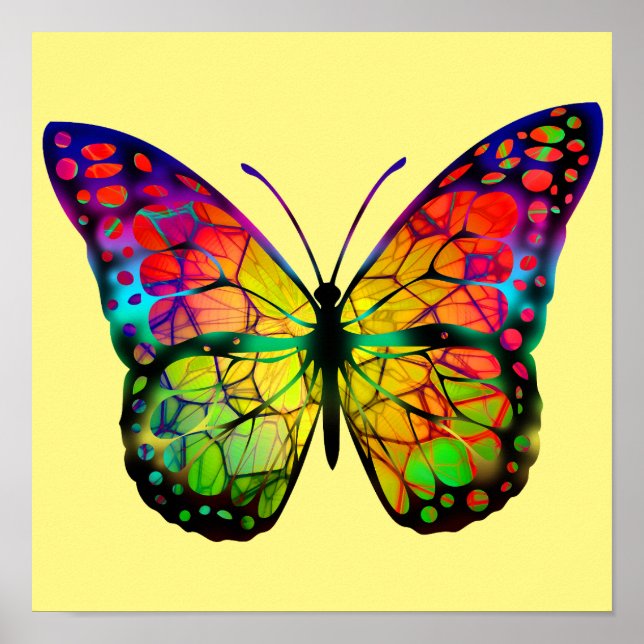 BÜTTERFLY ABSTRAKT POSTER (Vorne)