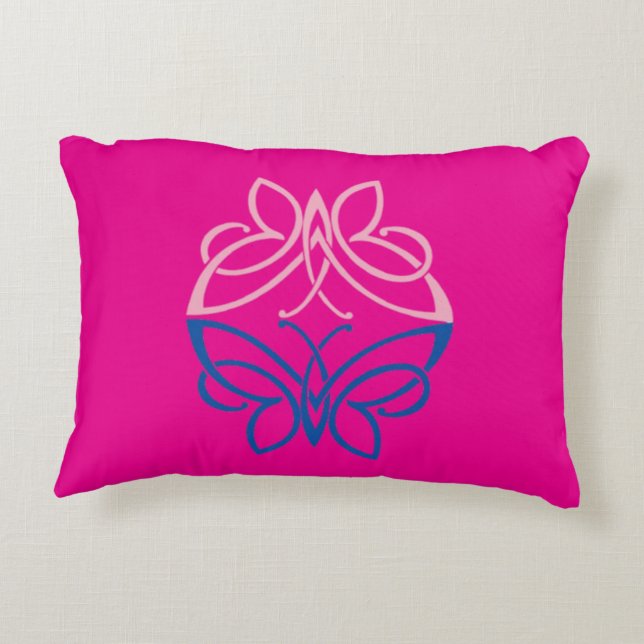 Butterfly Akzent Pillow Dekokissen (Rückseite)