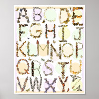 Butterfly Alphabet Poster - Kinder ABC