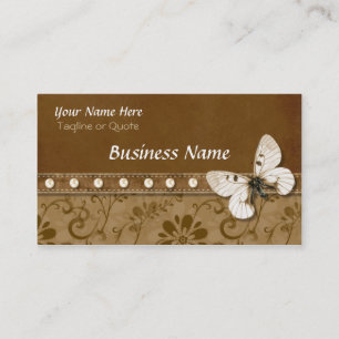 Butterfly and Beads Businees Card Visitenkarte