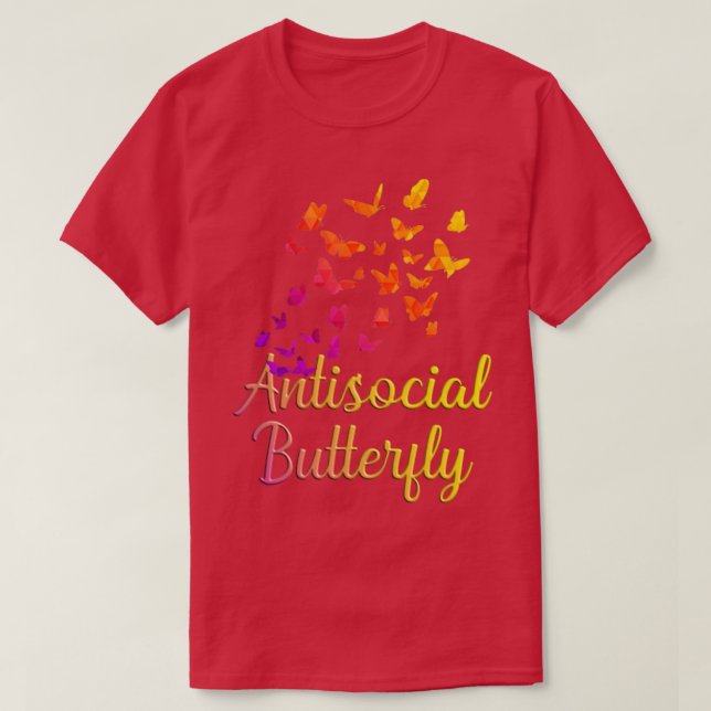 Butterfly Antisocial Butterfly1 T-Shirt (Design vorne)