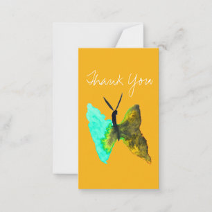 Butterfly Aquarell hübsch Mitteilungskarte