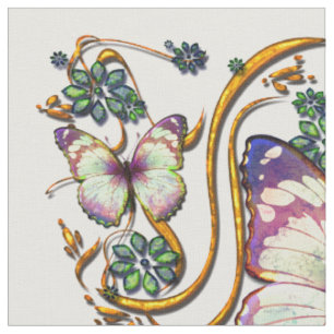 Butterfly Art 6B Custom Fabric Stoff