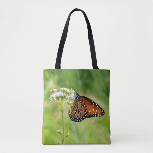 Butterfly Art Blume Monarch Tasche (Vorderseite)