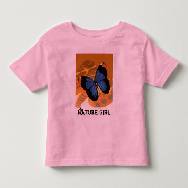 Butterfly Art Nature-Girl T - Shirt Kinder (Vorderseite)