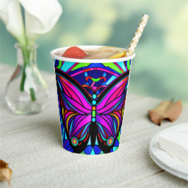 Butterfly Art Pappbecher